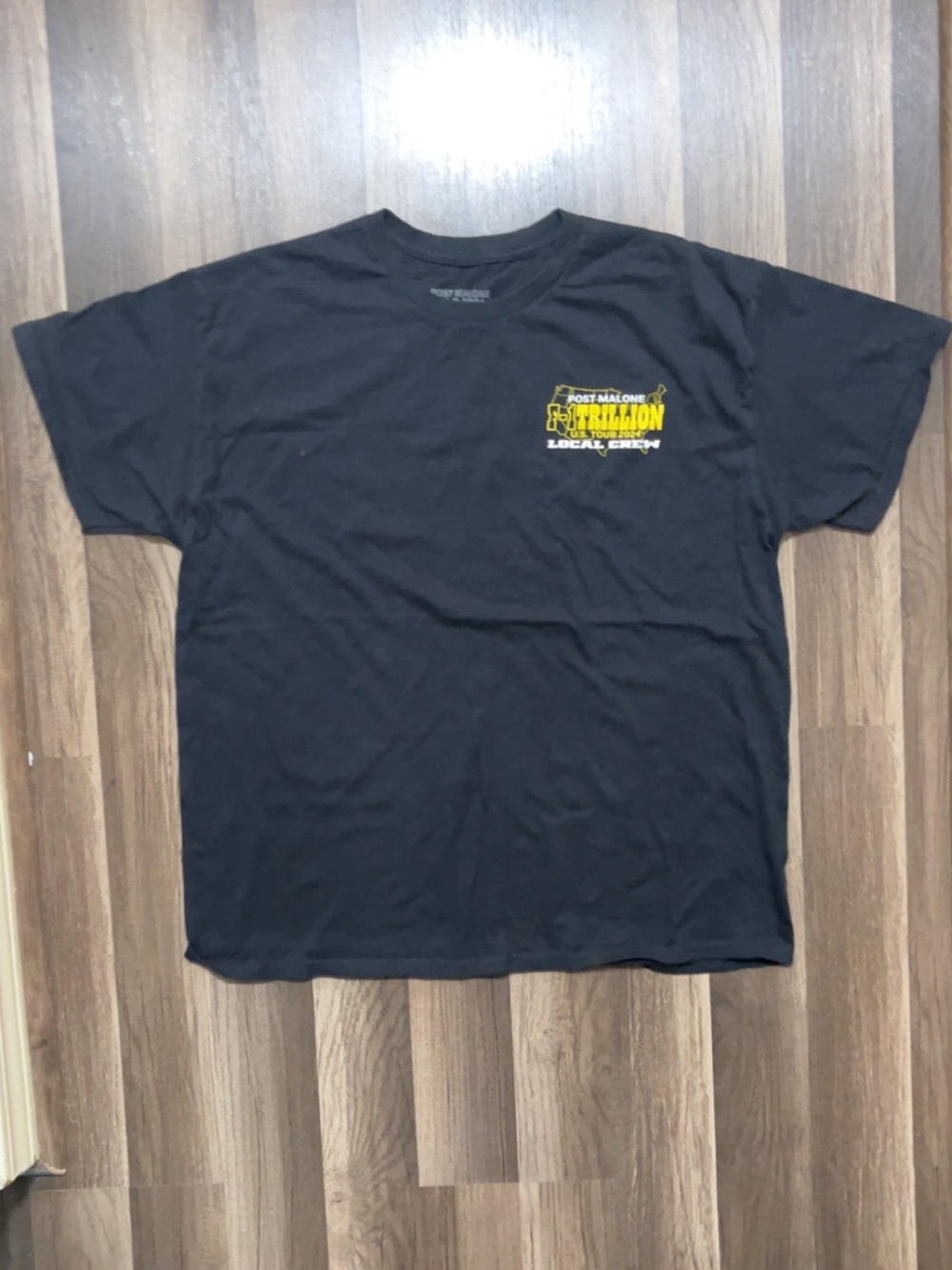 POST MALONE F-1 Trillion 2024 U.S Tour Local Crew Mens Black XL Shirt